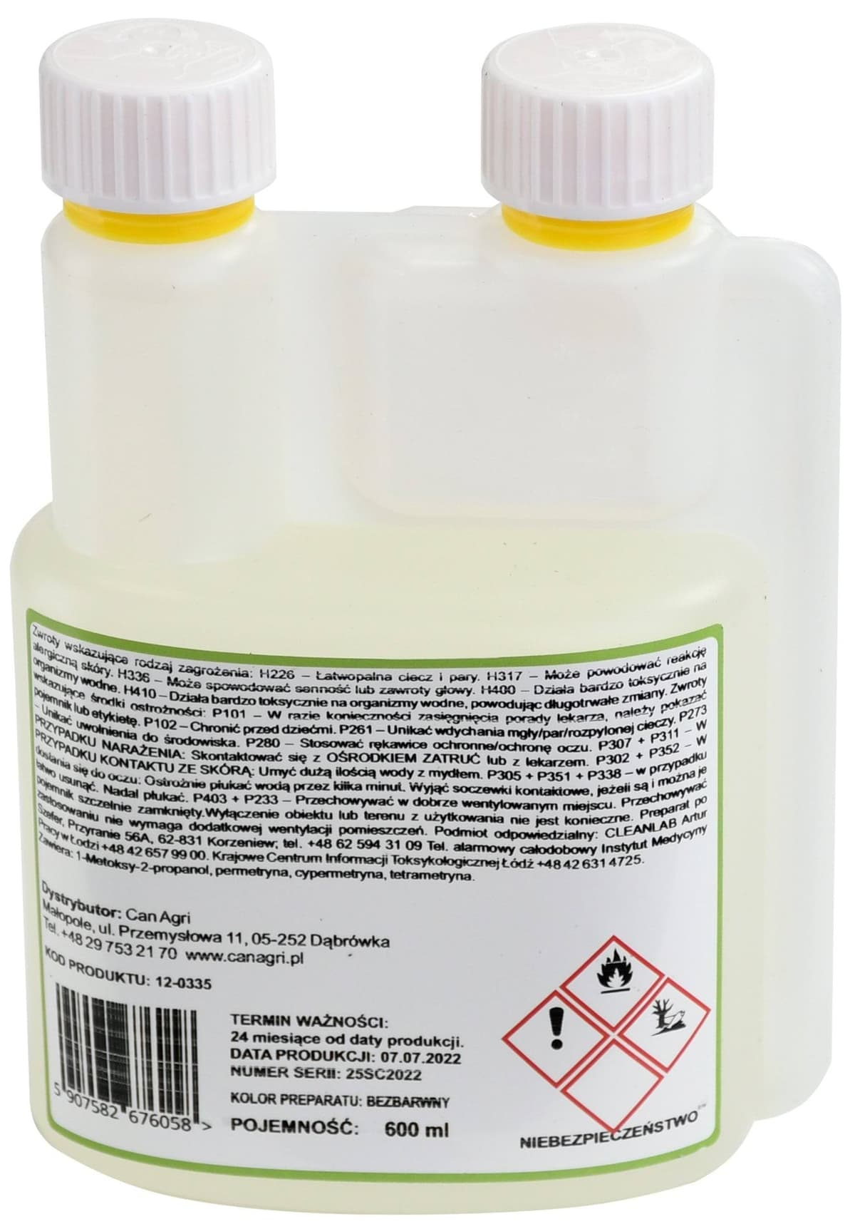 Preparat na owady latające i biegające ASEKOR FLY, 600 ml