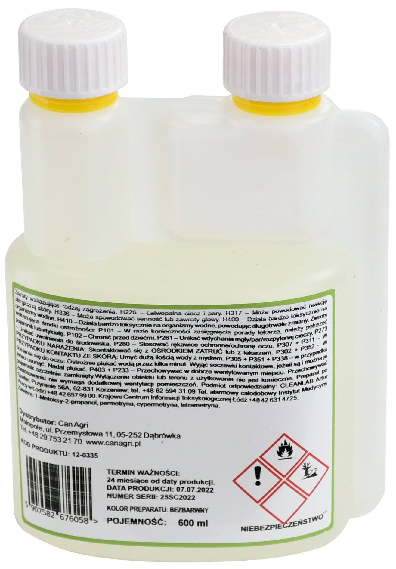 Preparat na owady latające i biegające ASEKOR FLY, 600 ml