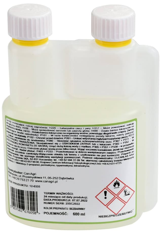 Preparat na owady latające i biegające ASEKOR FLY, 600 ml