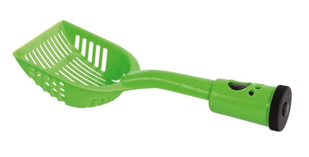 Łopatka do zbierania odchodów z workami, zielona, 28 cm x 12,5 cm, Kerbl