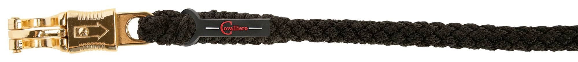 Uwiąz dla konia TopLine czarny 200 cm z bezpiecznym karabińczykiem