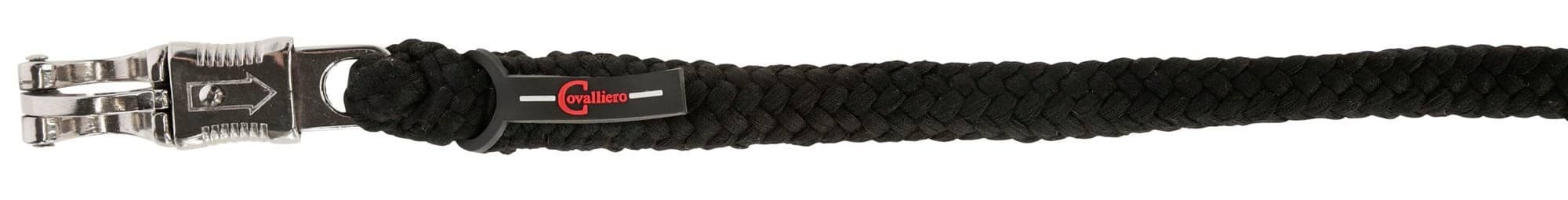 Uwiąz dla konia ClassicSoft, bezpieczny karabińczyk, czarny 200 cm