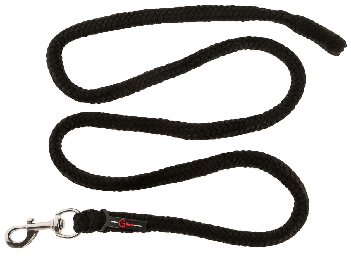 Uwiąz dla konia ClassicSoft czarny 200 cm karabińczyk Covalliero