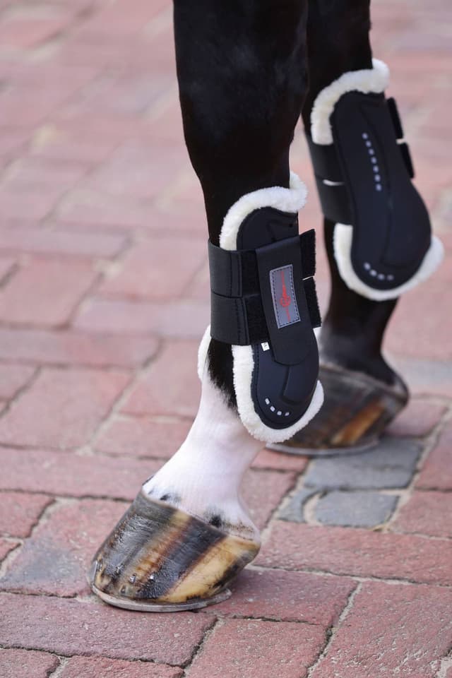 Ochraniacze dla konia TecAir, ze sztucznym futrem, przody, roz. Full, Covalliero