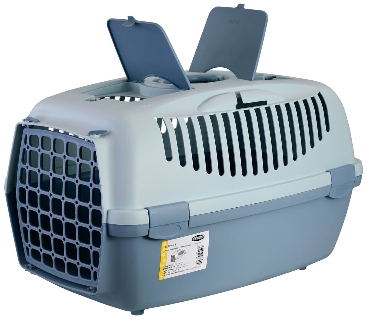 Transporter Gulliver 3 plastikowy dla kota i małego psa 61x40x38 cm