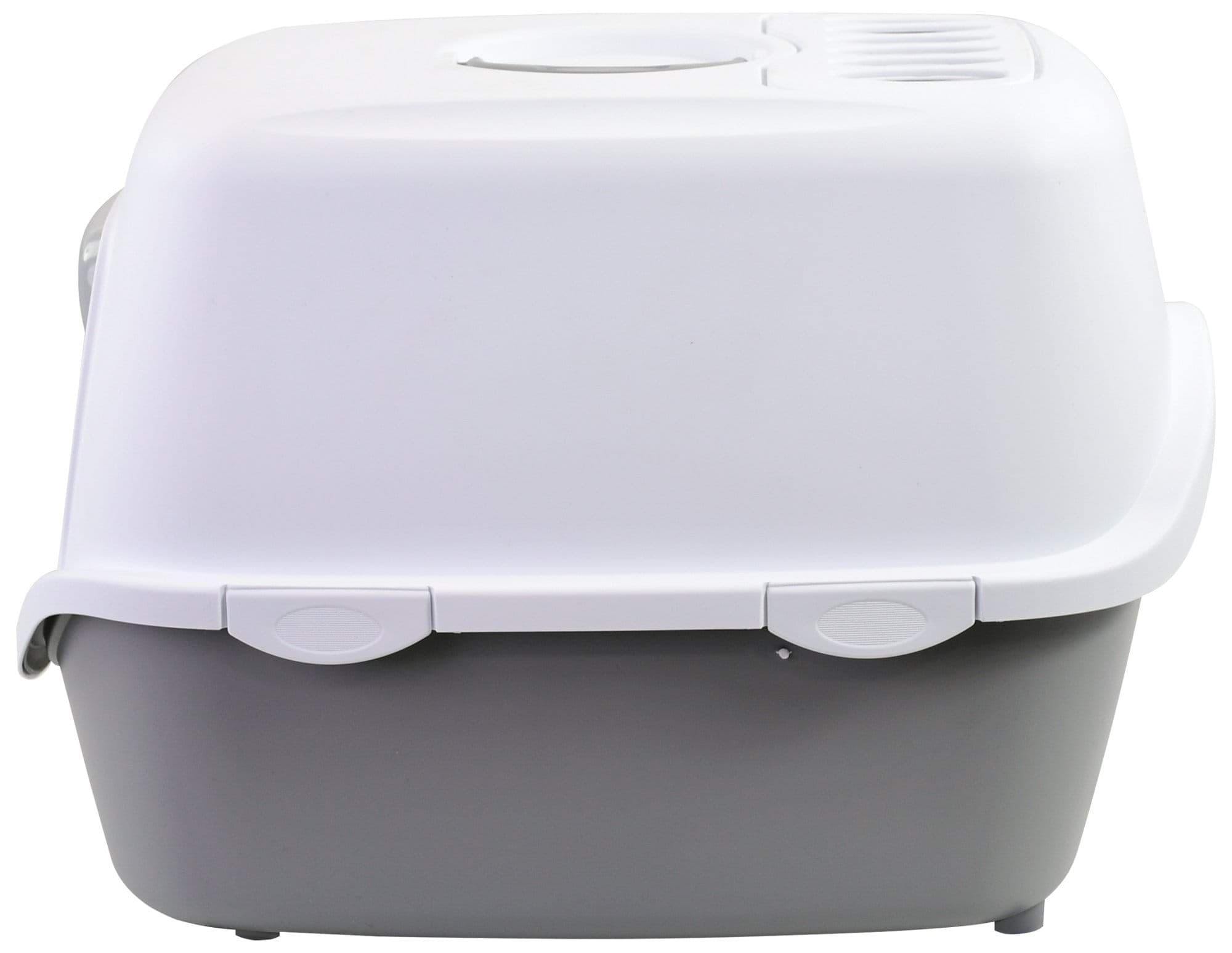 Kuweta zamykana Cathy Filter, biało-szara, 56 x 40 x 40 cm, Stefanplast