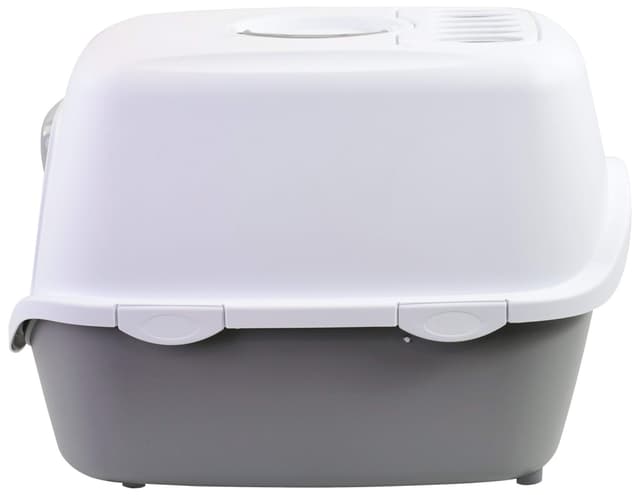 Kuweta zamykana Cathy Filter, biało-szara, 56 x 40 x 40 cm, Stefanplast