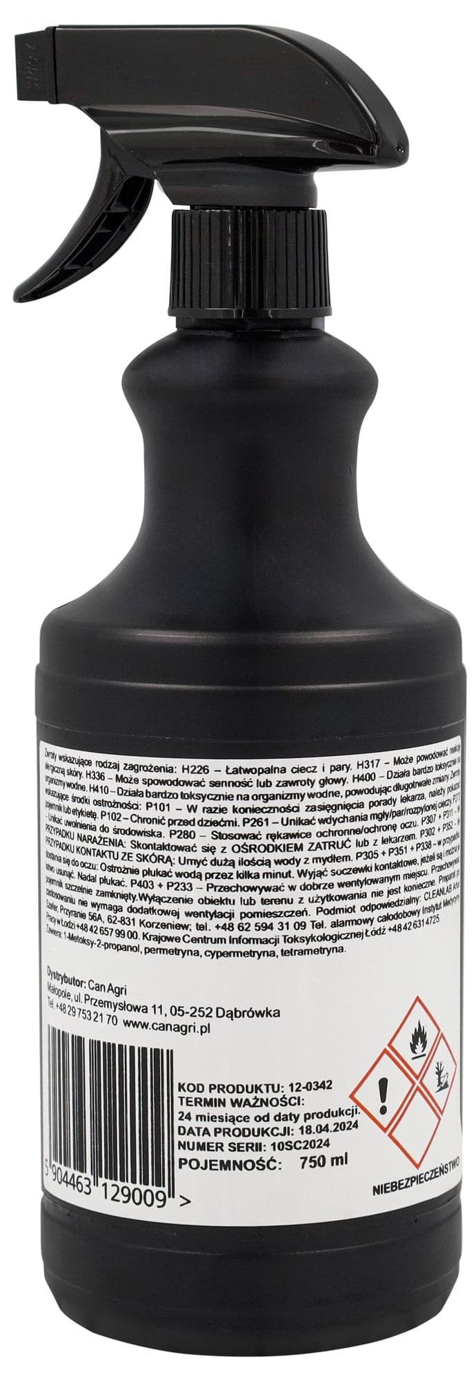 Preparat na owady ASEKOR FLY lawendowy 750 ml Can Agri