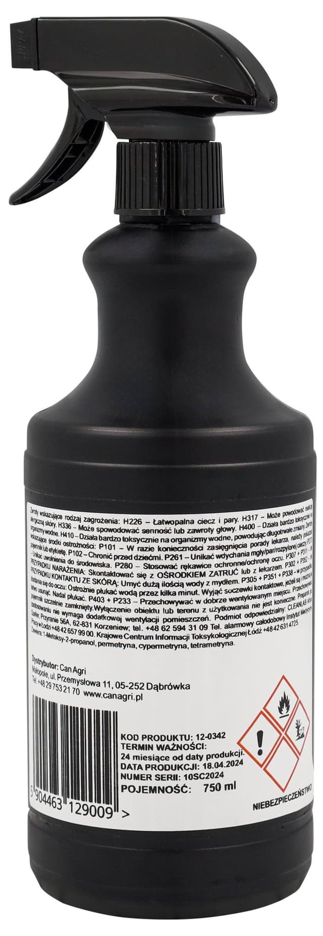 Preparat na owady ASEKOR FLY lawendowy 750 ml Can Agri