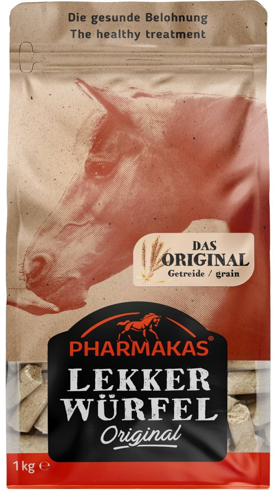 Smakołyki dla konia Lekkerwurfel, original, 1 kg, Pharmakas Horse Fitform