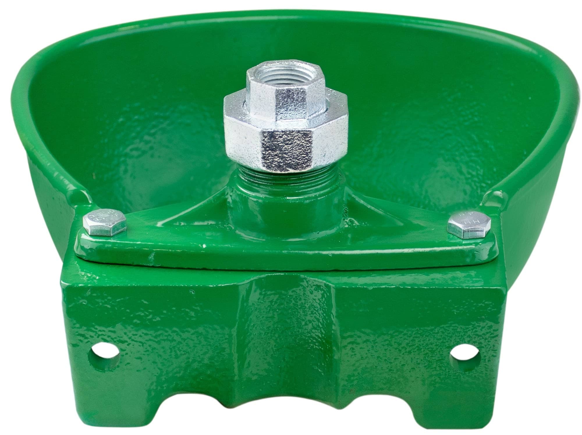 Poidło miskowe żeliwne KERBL PM-6 3L dla bydła i koni oliwkowe