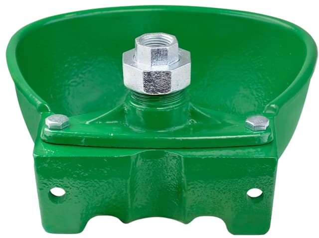 Poidło miskowe żeliwne KERBL PM-6 3L dla bydła i koni oliwkowe