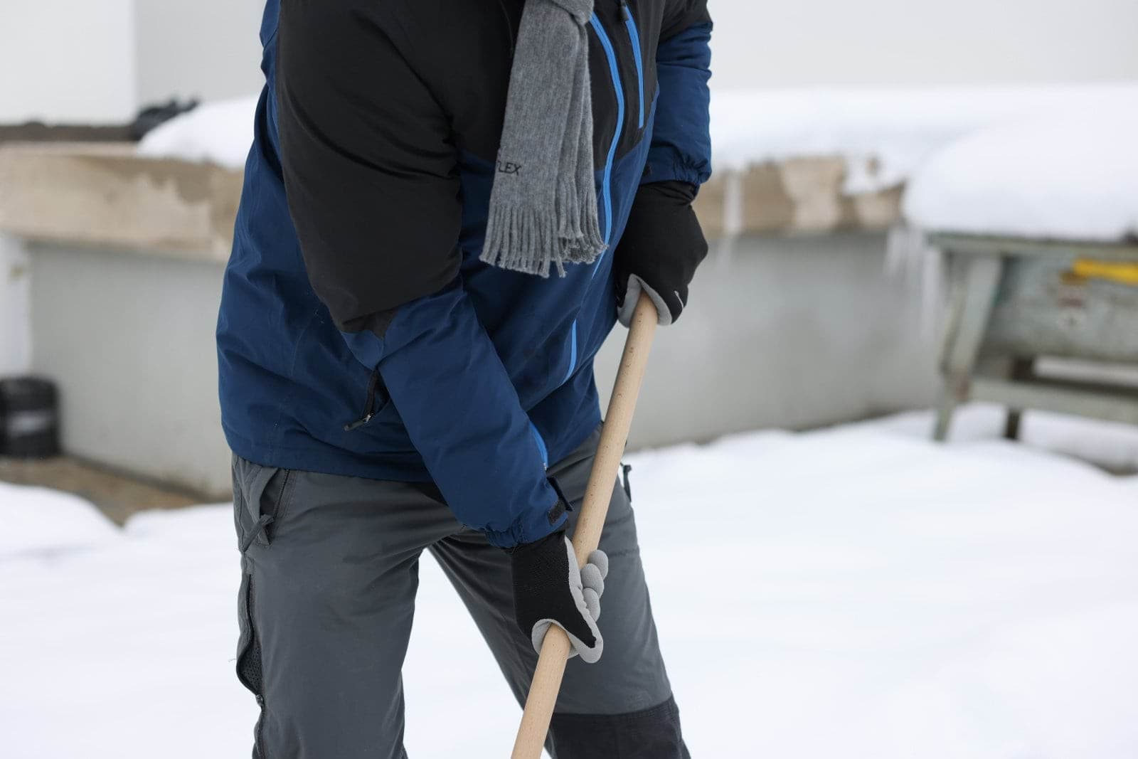 Rękawice zimowe recyklingowe Lite szaro-czarne rozmiar 11 XXL Kerbl