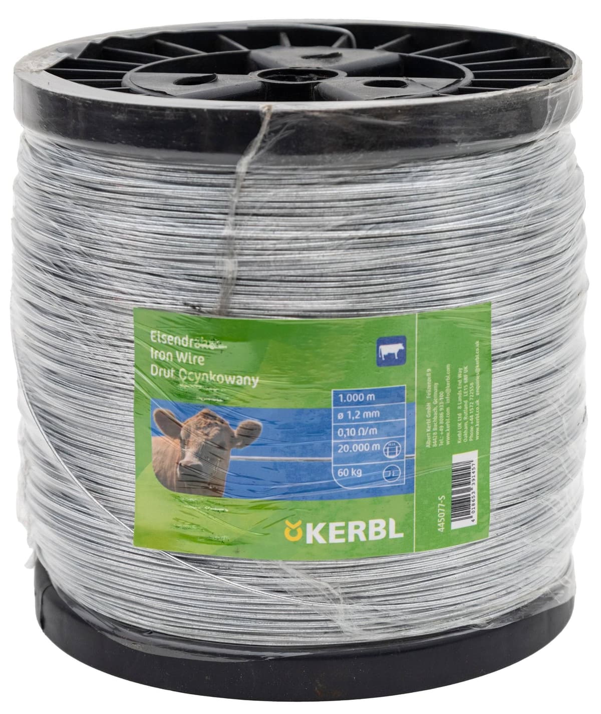 Drut ocynkowany do ogrodzeń elektrycznych, 1,2 mm, 1000 m