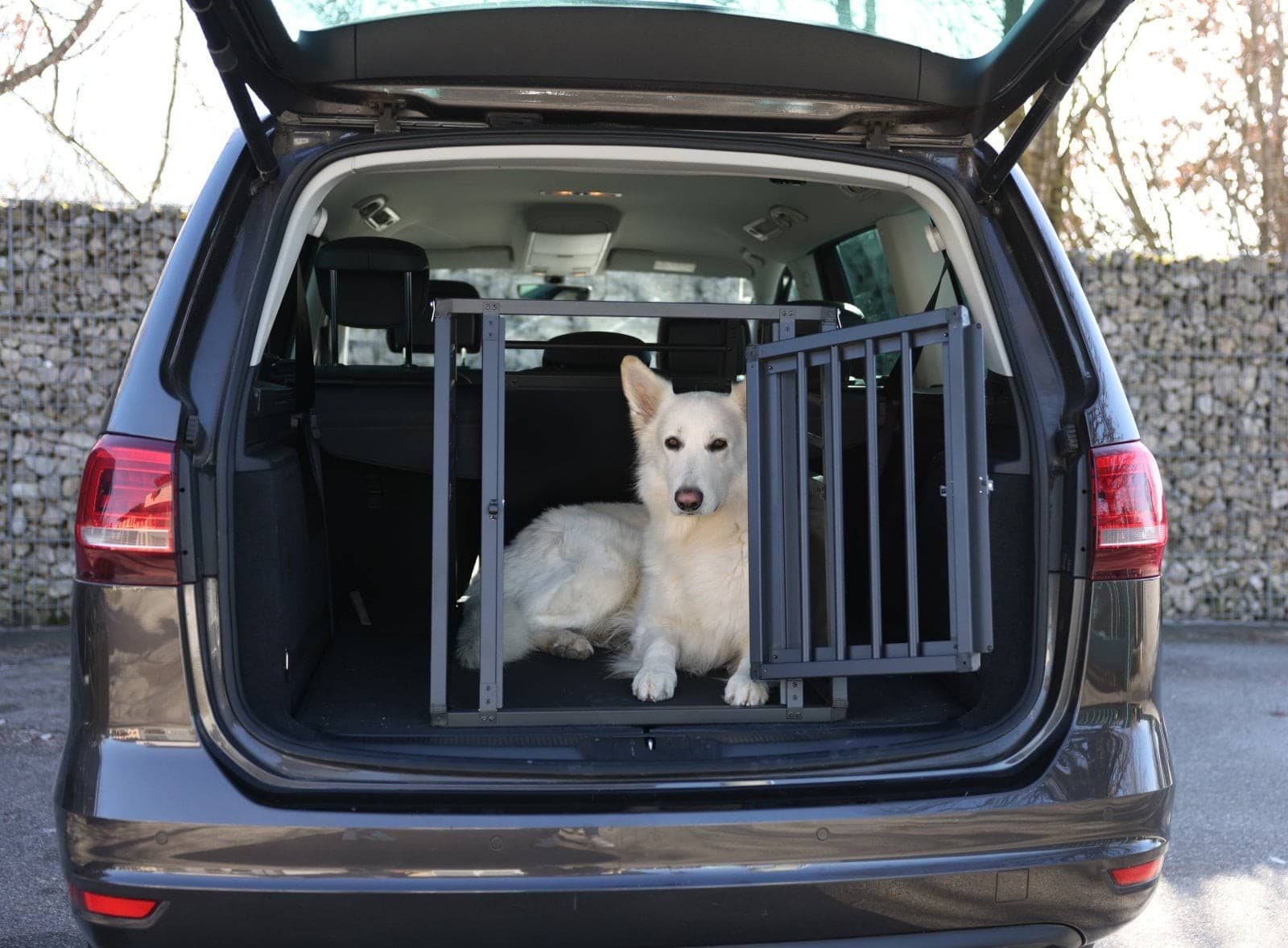 Aluminiowa klatka transportowa dla psa 77x55x50 cm - Kerbl