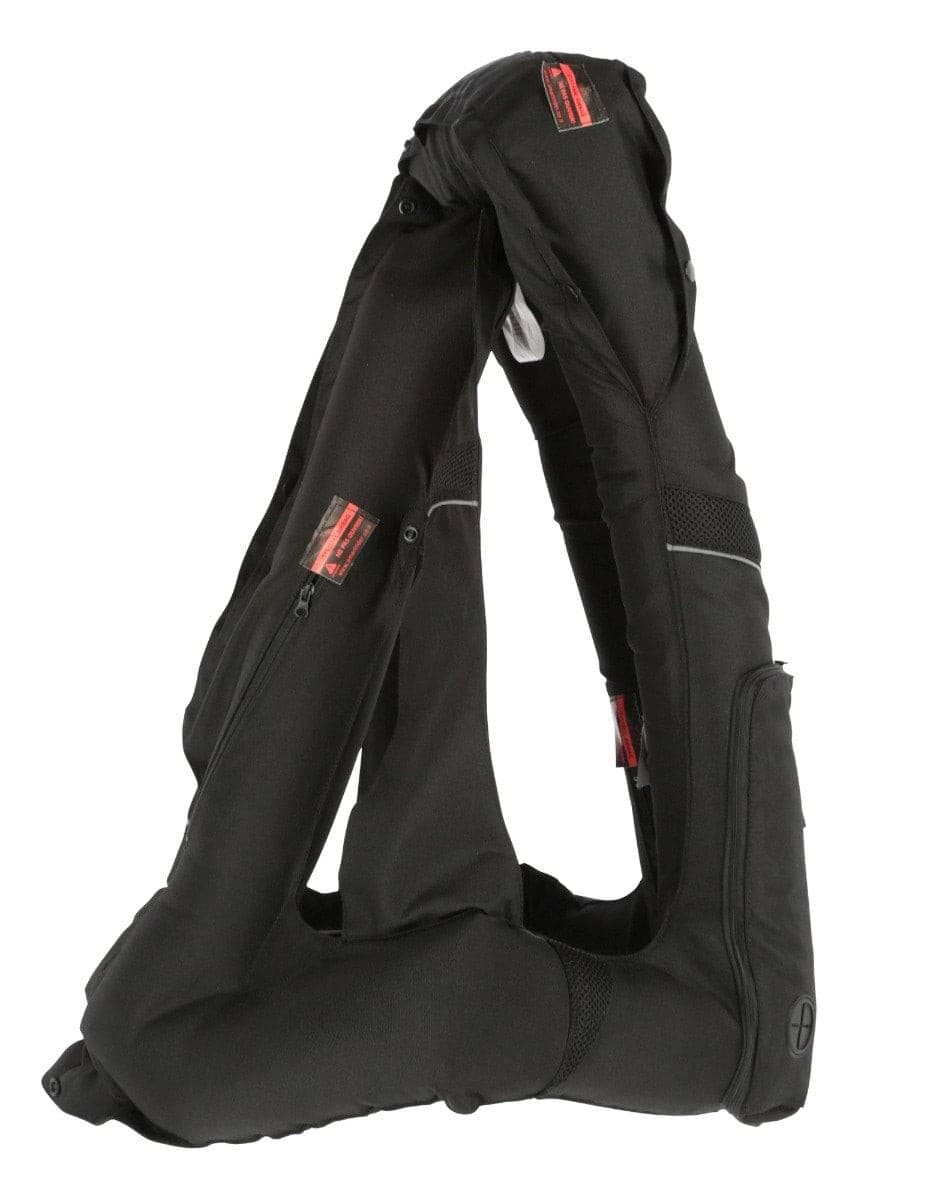 Kamizelka jeździecka z poduszką powietrzną, dla dorosłych, czarny, Covalliero