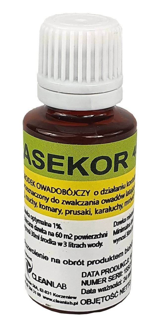Środek owadobójczy ASEKOR 400 Plus, koncentrat 30 ml
