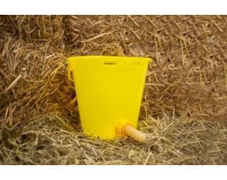 Wiadro do pojenia cieląt, "Food Safe", ze skalą, 8 l, transparentne, żółte, Kerbl
