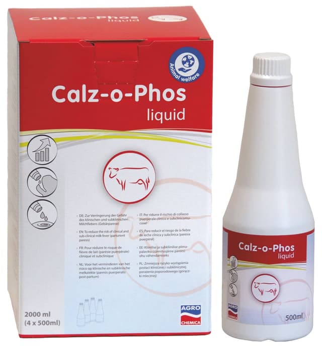 Preparat Calz-o-Phos 4x500 ml - Wapń i Fosfor dla krów