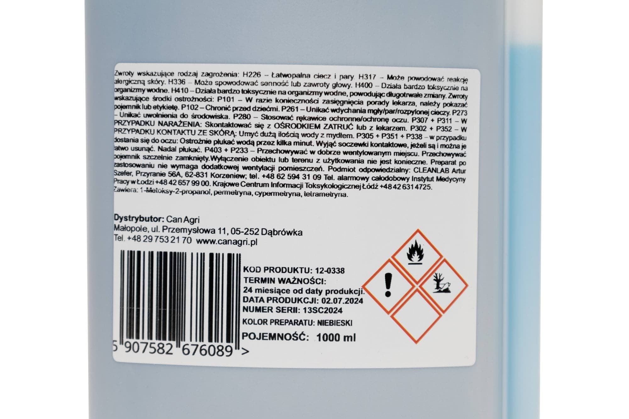 Preparat ASEKOR FLY na owady latające i biegające, 1000 ml