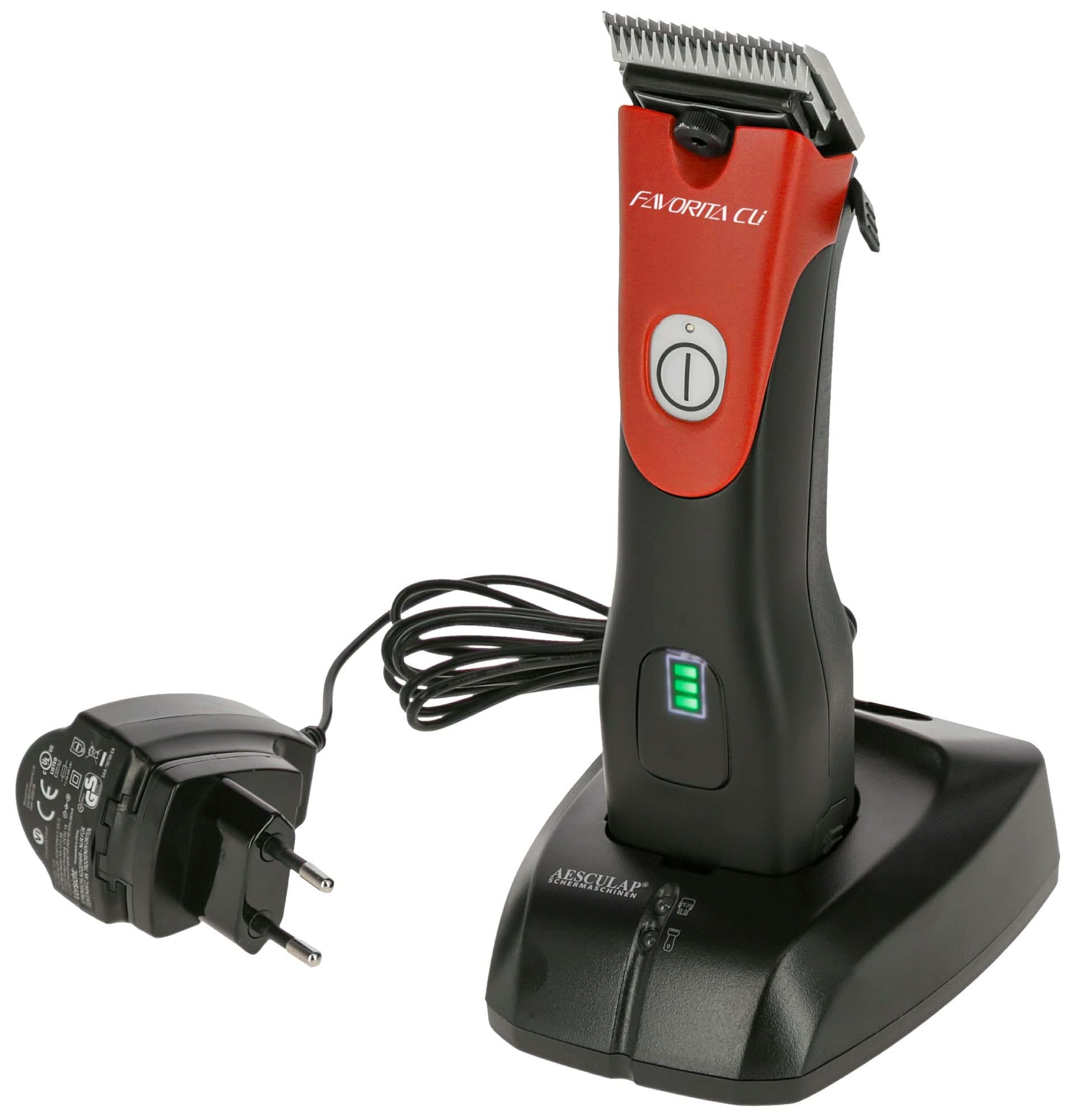 Weterynaryjna maszynka do strzyżenia Favorita Cli, czerwony