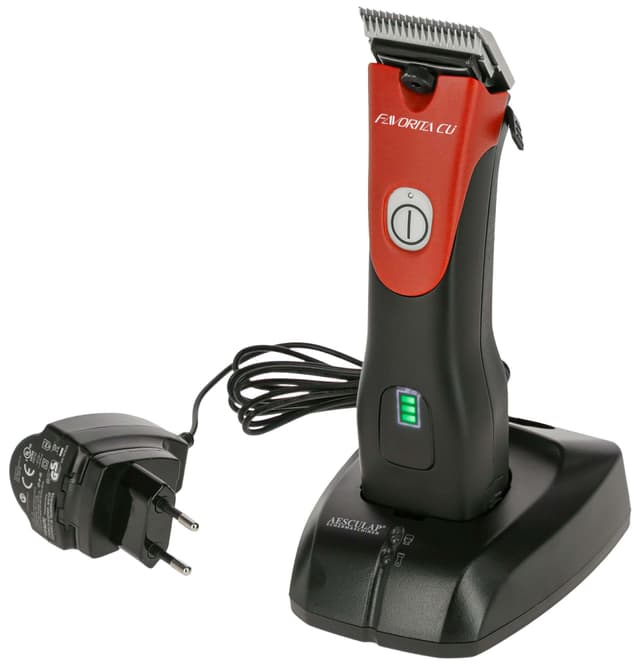 Weterynaryjna maszynka do strzyżenia Favorita Cli, czerwony
