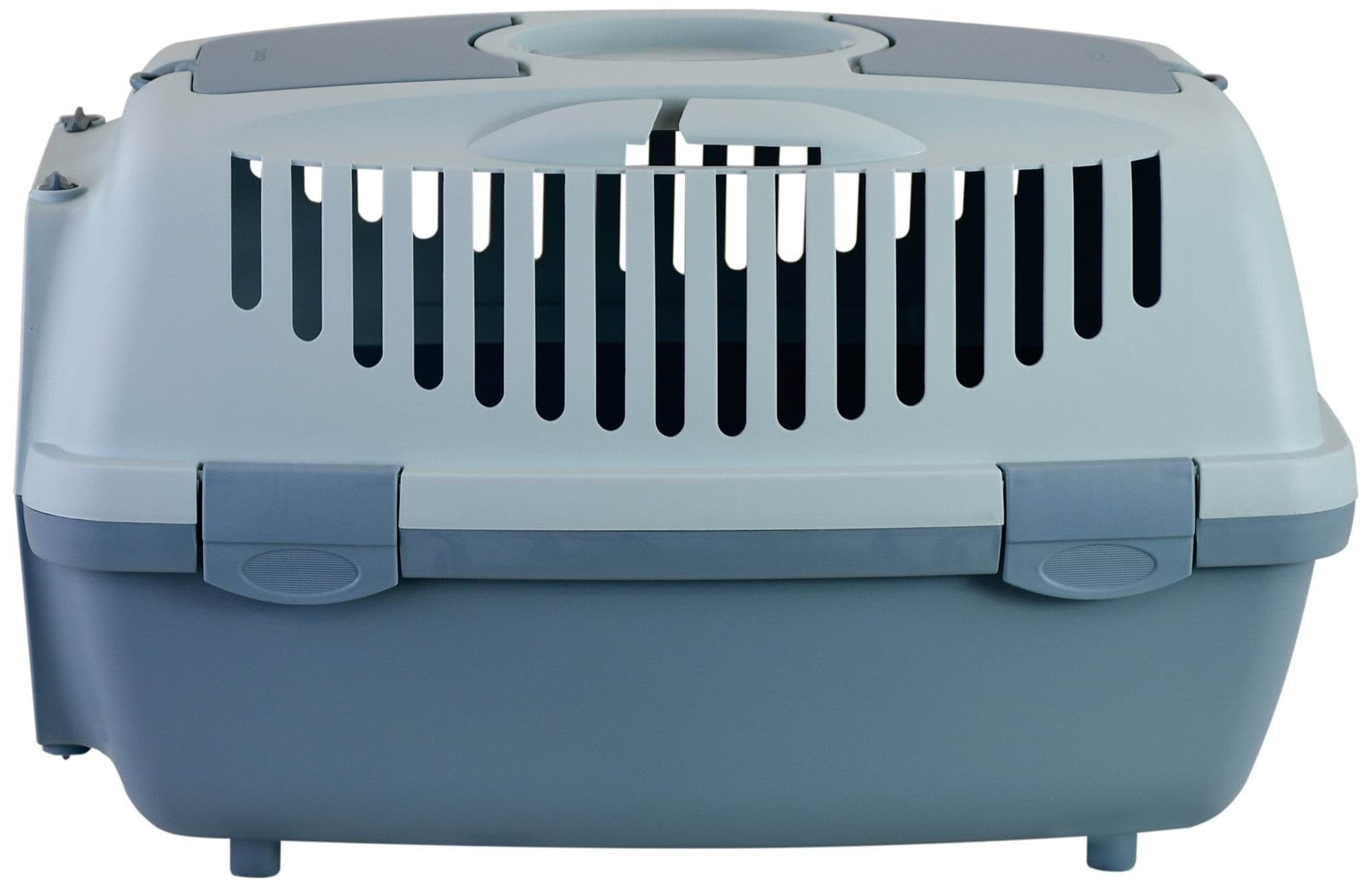 Transporter Gulliver 2 z plastikowymi drzwiczkami, 55 x 36 x 35 cm, niebieski/szary, 8 kg, Stefanpla