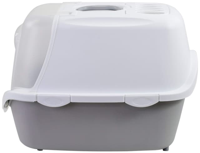 Kuweta Cathy Easy Clean z filtrem 56x40x40 cm biało-szara Stefanplast