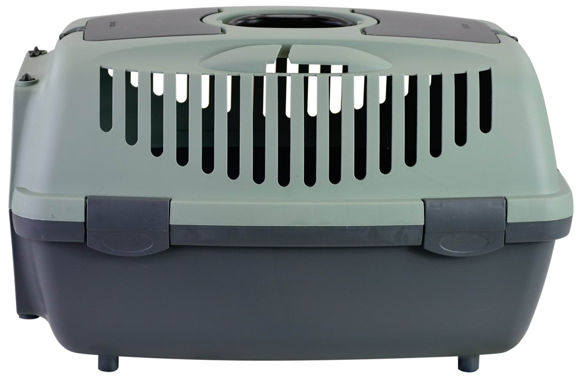 Transporter Gulliver 2 z plastikowymi drzwiczkami 55x36x35 cm szary/zielony