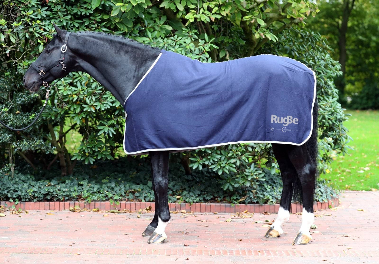 Derka polarowa dla konia RugBe Economic 115 cm granatowa