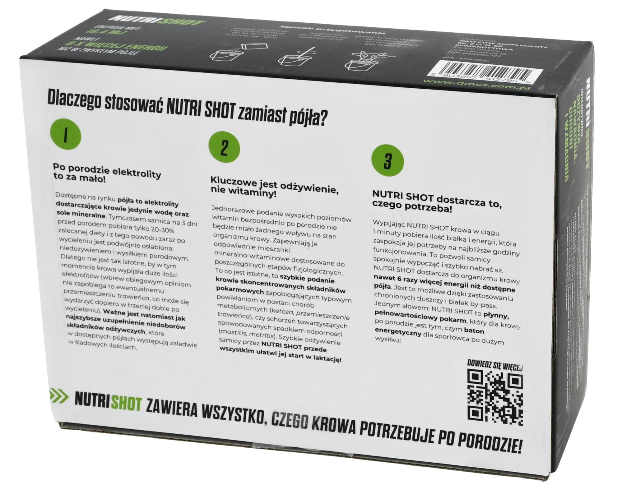 Nutri Shot 1 kg - preparat energetyczny dla krów po wycieleniu