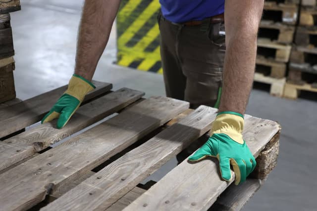 Rękawice ogrodnicze z mikrofibry zielono-brązowe rozmiar 10 Kerbl