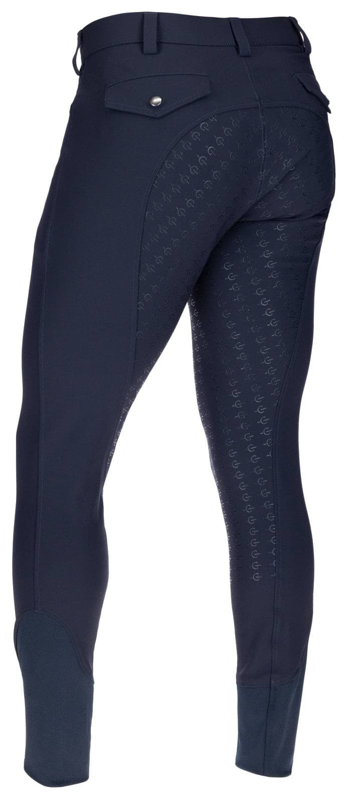 Bryczesy męskie Techno II, pełny lej, ciemnoniebieskie