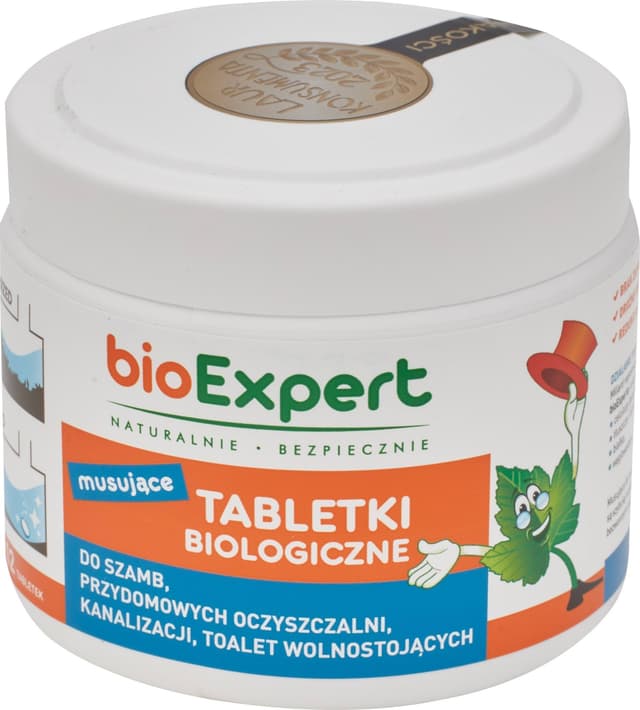 BIO Tabletki do szamba i oczyszczalni, 12 szt. + WC Bio Żel 500 ml, Bio Expert