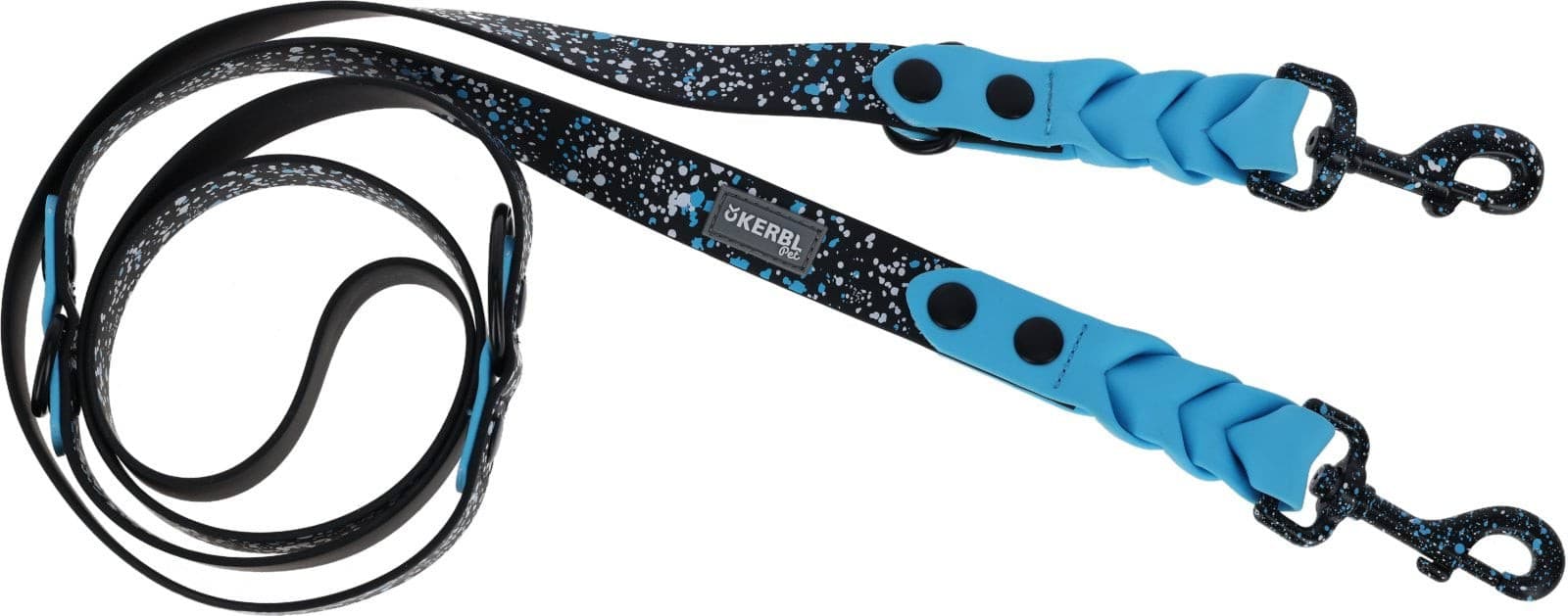 Smycz przepinana dla psa Lima 200 cm x 25 mm niebiesko-czarna Kerbl